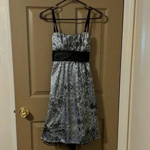Black and silver dress